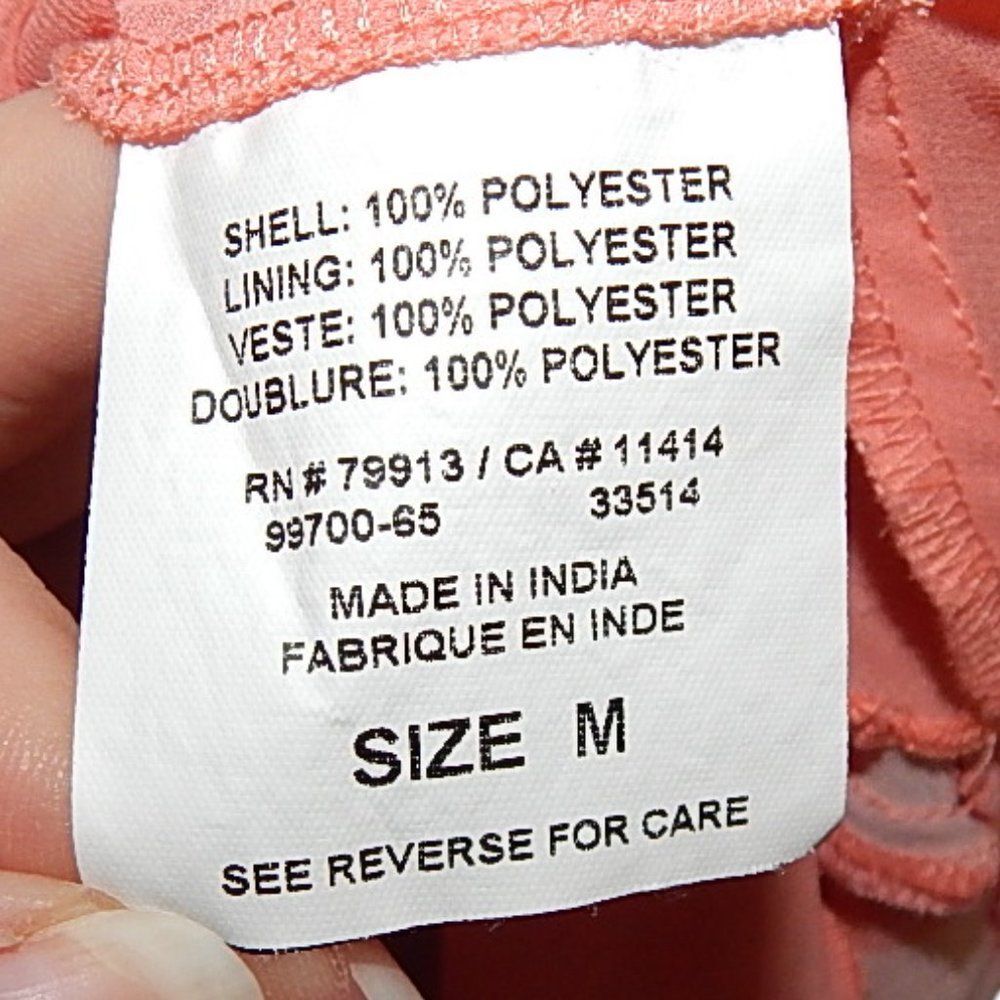 MOTHERHOOD MATERNITY women's maternity medium vintage peach floral v-neck dress - Picture 9 of 10